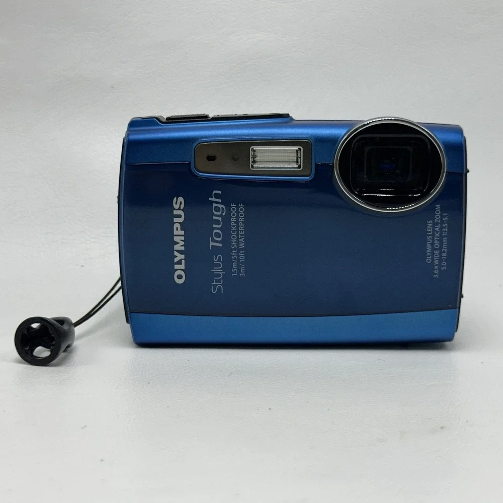 Olympus Stylus Tough-3000 Blue Digital Camera - 12.0 MP 3.6x Zoom - Tested